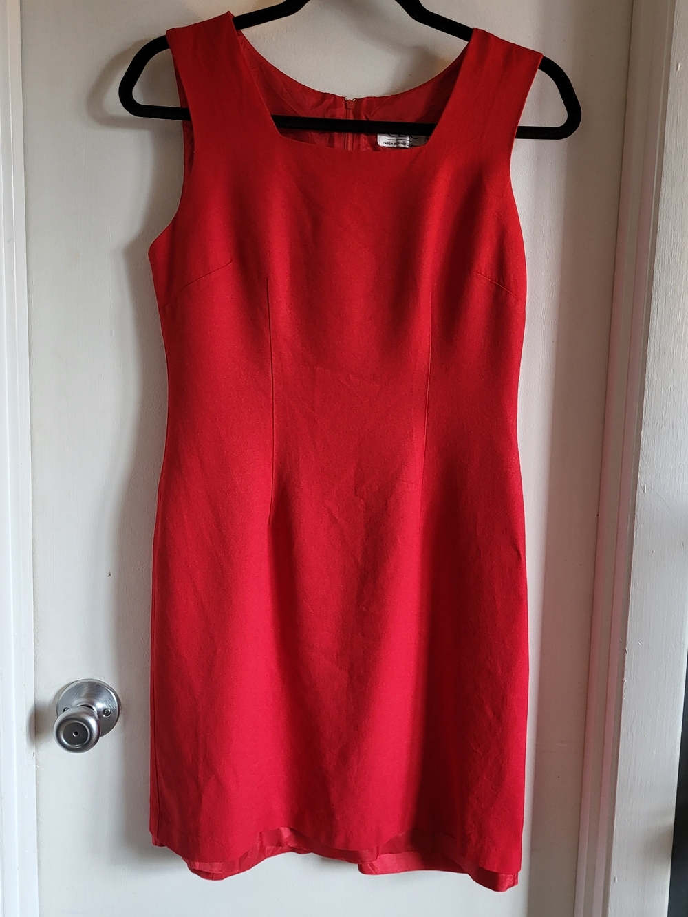 Vintage Classic Red Sleeveless Mini Dress